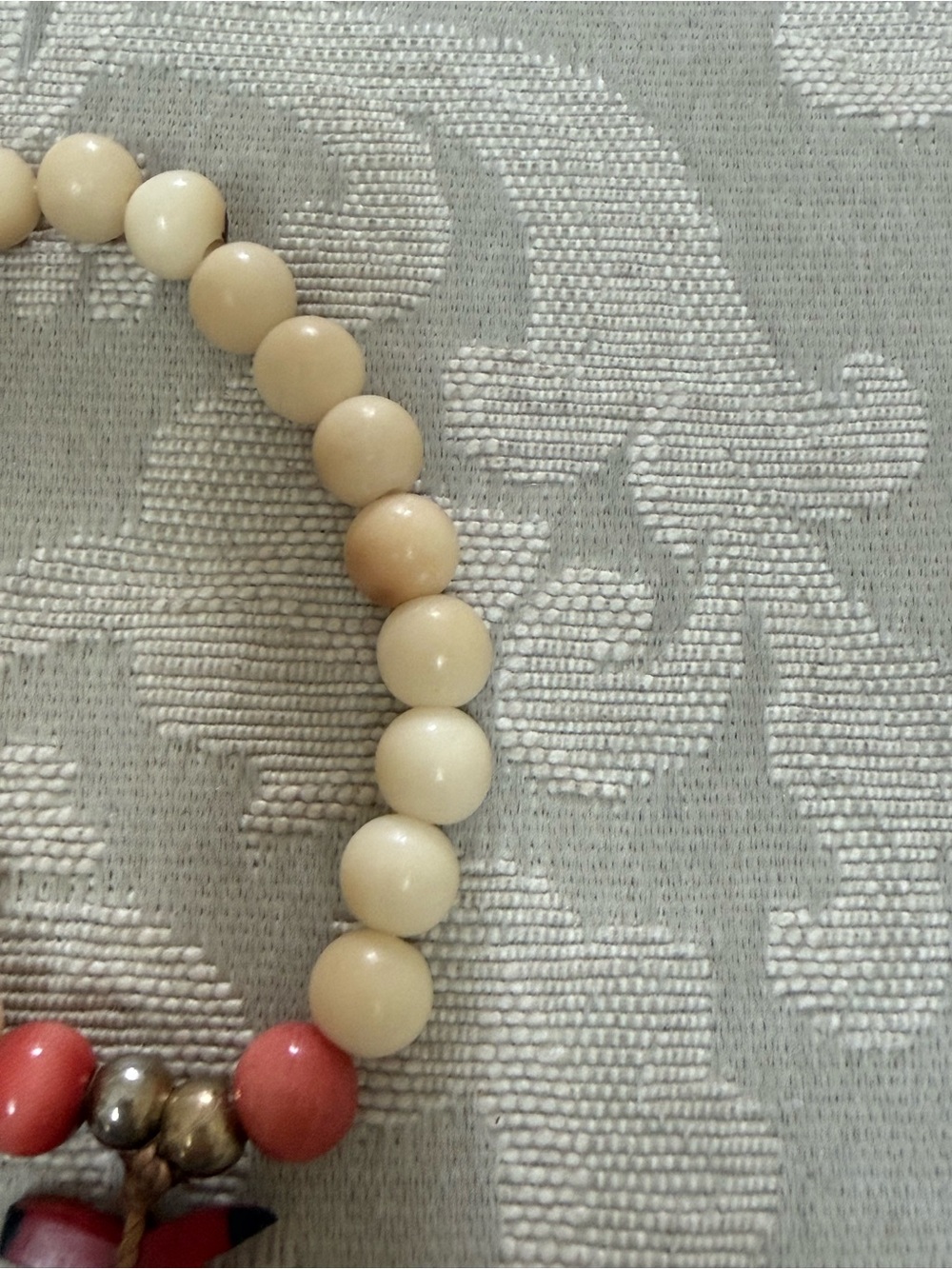 Tagua Beaded Bracelet with Palm Tree - Picture 2 of 7
